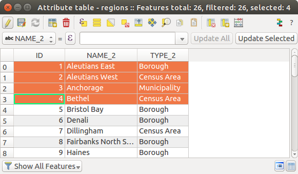 r to vector table Attribute the Table Working with