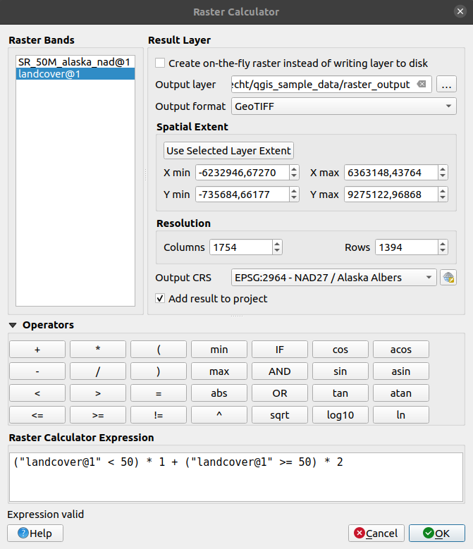 raster calculation