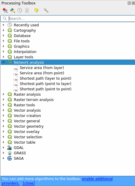 7.3. Lesson: Network Analysis — QGIS Documentation documentation