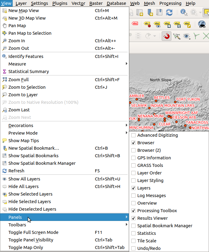 Menu Vetor: Triangulação de Delaunay (QGIS) 