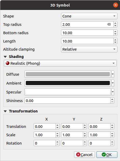 12.4. Creating 3D Symbols — QGIS Documentation documentation