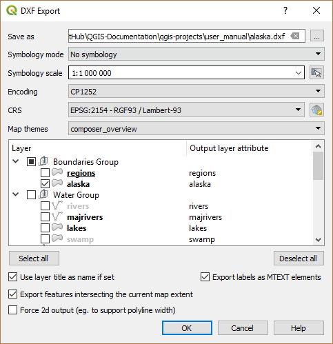 13.2. Créer des couches — Documentation QGIS Documentation