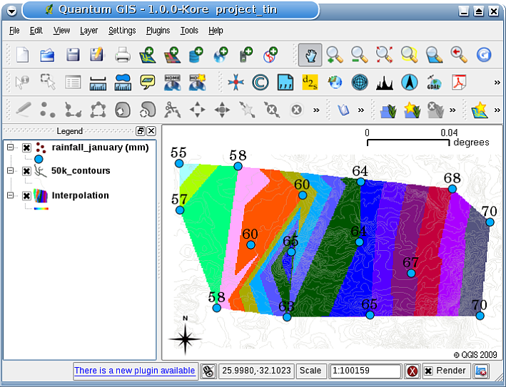 Interpolação e Geoestatística - QGis, Geoda e R