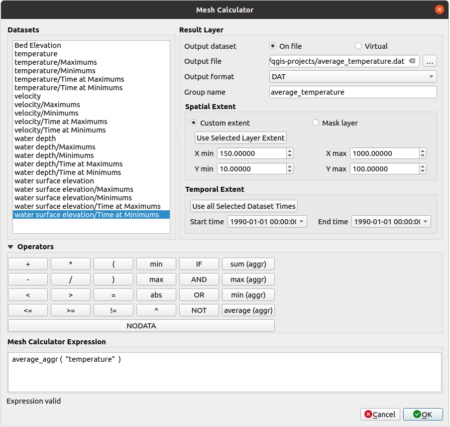 Working with Mesh Data — QGIS Documentation documentation