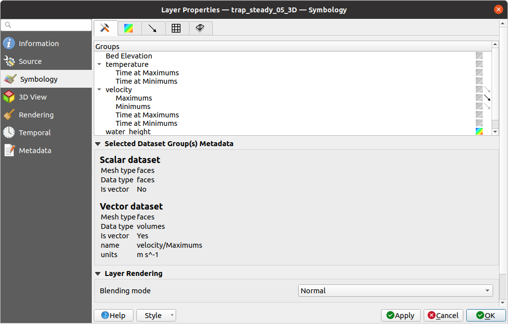 Working with Mesh Data — QGIS Documentation documentation