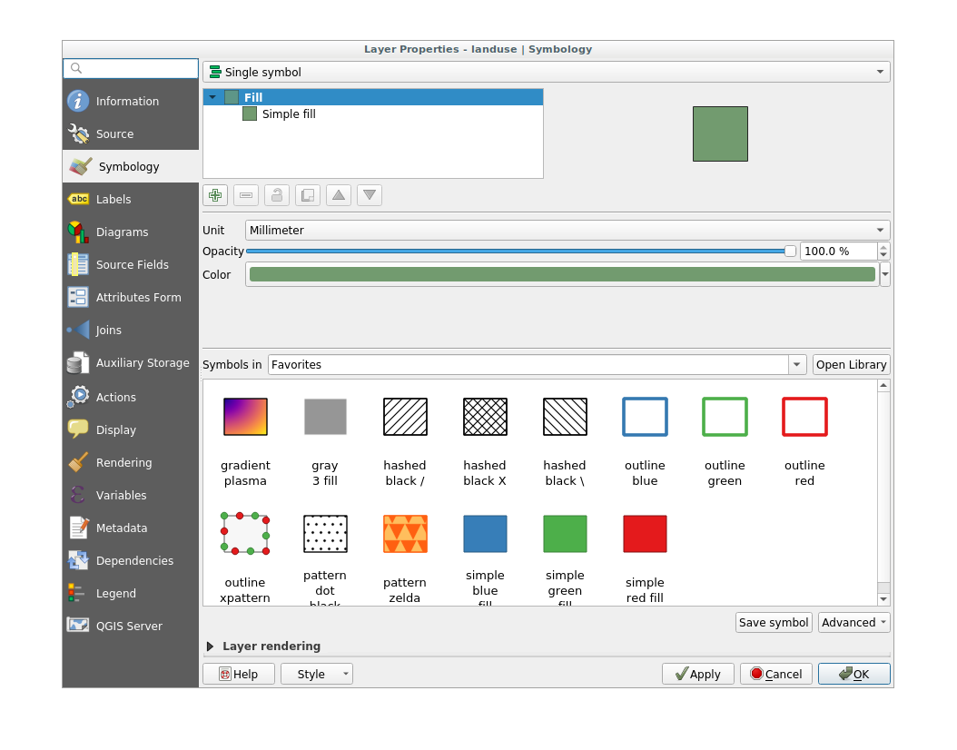 polygon - Changing categorized style color simultaneously in QGIS