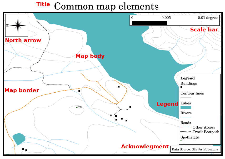 What is a border around a map called?