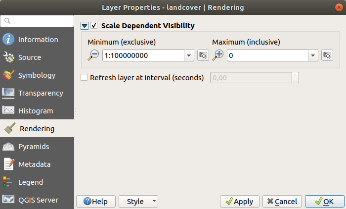 15.1. Raster Properties Dialog — QGIS Documentation documentation