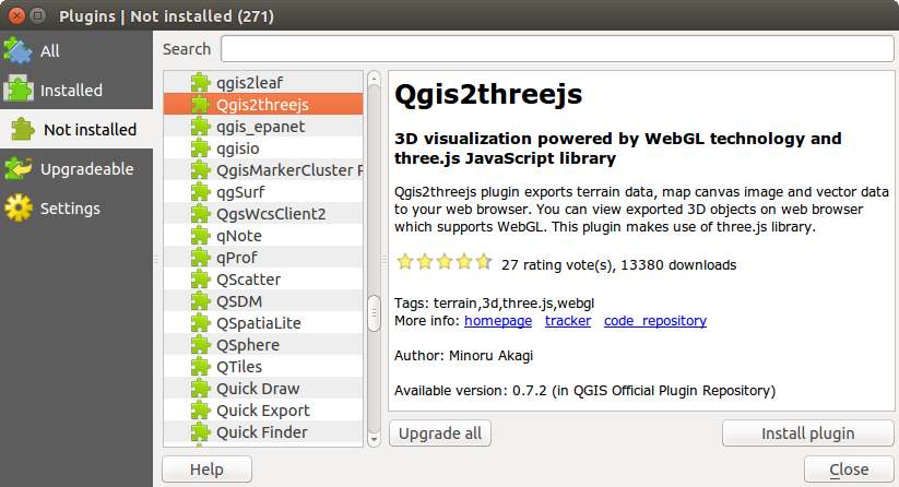 24.1. QGIS Plugins — QGIS Documentation documentation