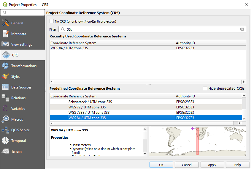 Configuration de QGIS — Documentation QGIS Documentation